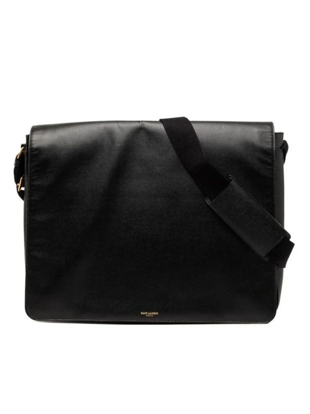 Saint Laurent Shoulder Bag / Black / Leather /